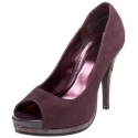 Rampage Women's Gracee Platform Pump,Purple Suede,6.5 M US