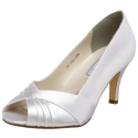 Touch Ups Women's Nona Pump,White,6.5 W