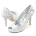 Shoezy Womens Glitter Sequins Diamante Platform Pump Wedding Party Dress Heels Shoes