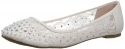 Coloriffics Women's Evelyn Ballet Flat,White,5.5 M US