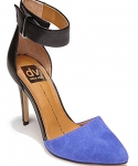 DV by Dolce Vita Women's Odetta D'Orsay Pump,6 B(M) US,Blue/Black Suede