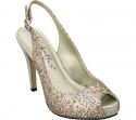 Coloriffics Women's Gala Pump,Gold Multi Glitter,6.5 M