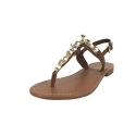 Ivanka Trump Women's Pauline Ivory Leather Sandal 6 M