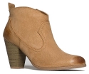 Oil Finish Heel Western Ankle Boot Bootie 5.5