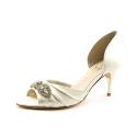 Ivanka Trump Women's Nanci2 Pump,Ivory Satin,6 M US